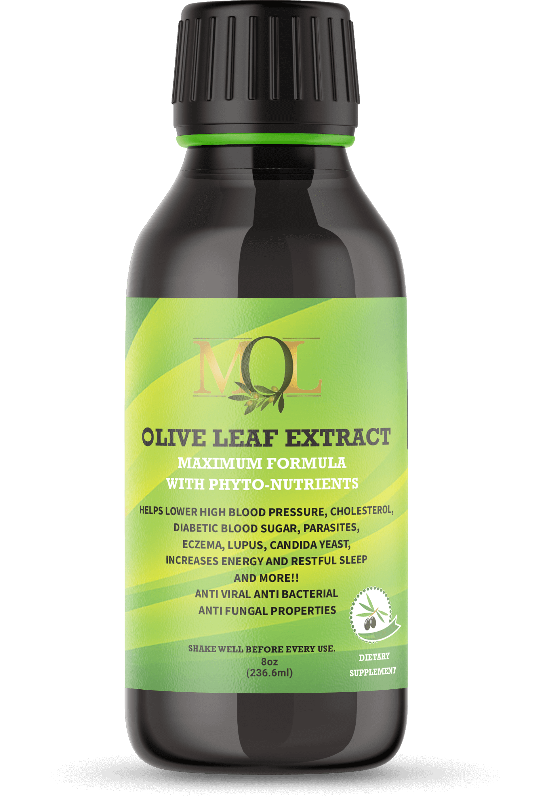 Olive Leaf Extract Maximum Formula with Phyto-Nutrients 16oz - My Olive Leaf